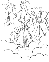 Reading Story Coloring Page